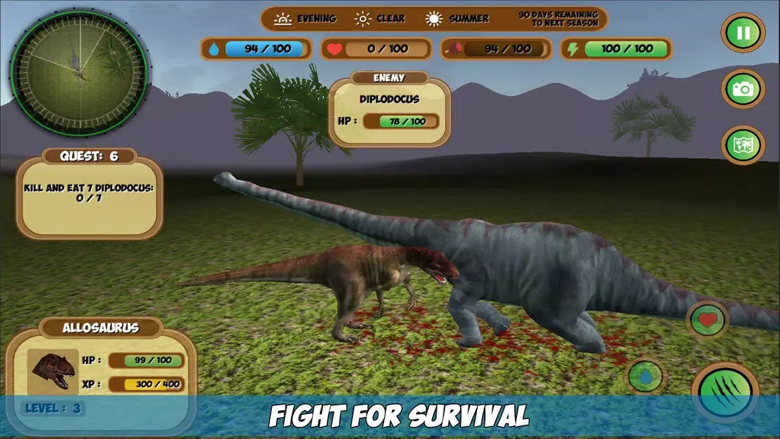 Capturas de tela do Allosaurus Simulator