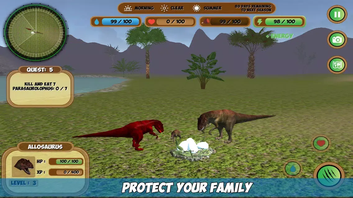 Capturas de tela do Allosaurus Simulator