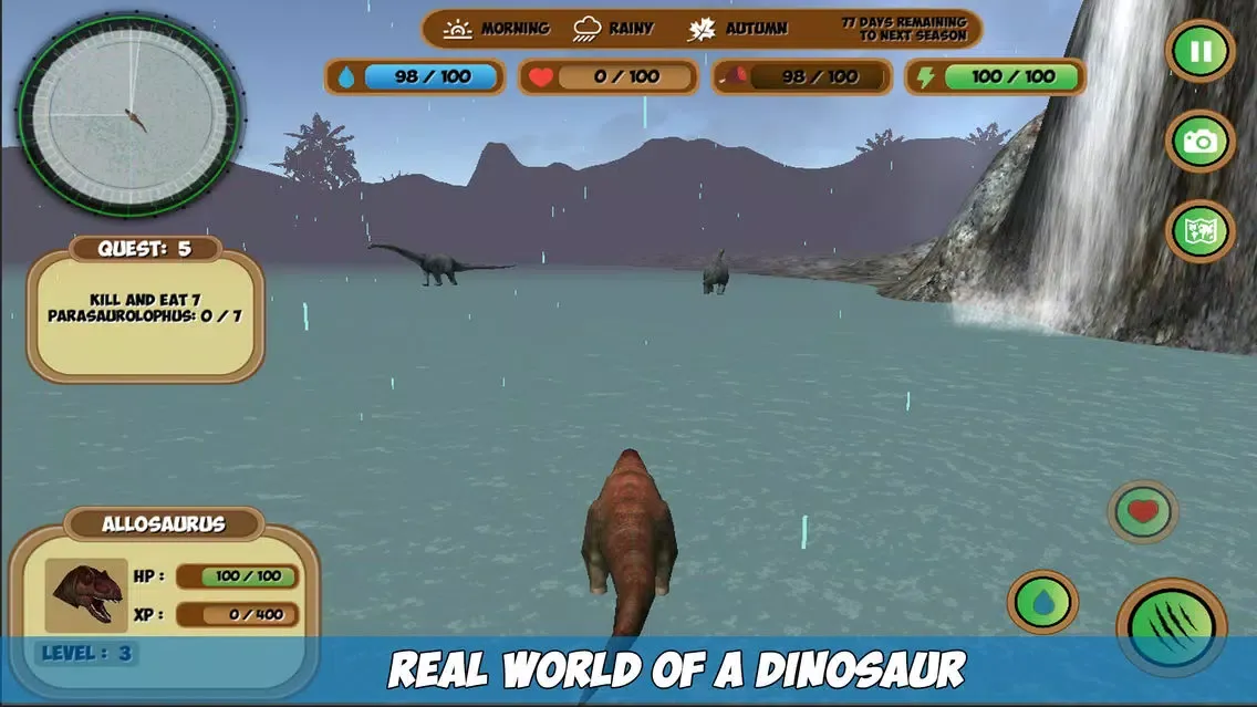 Capturas de tela do Allosaurus Simulator
