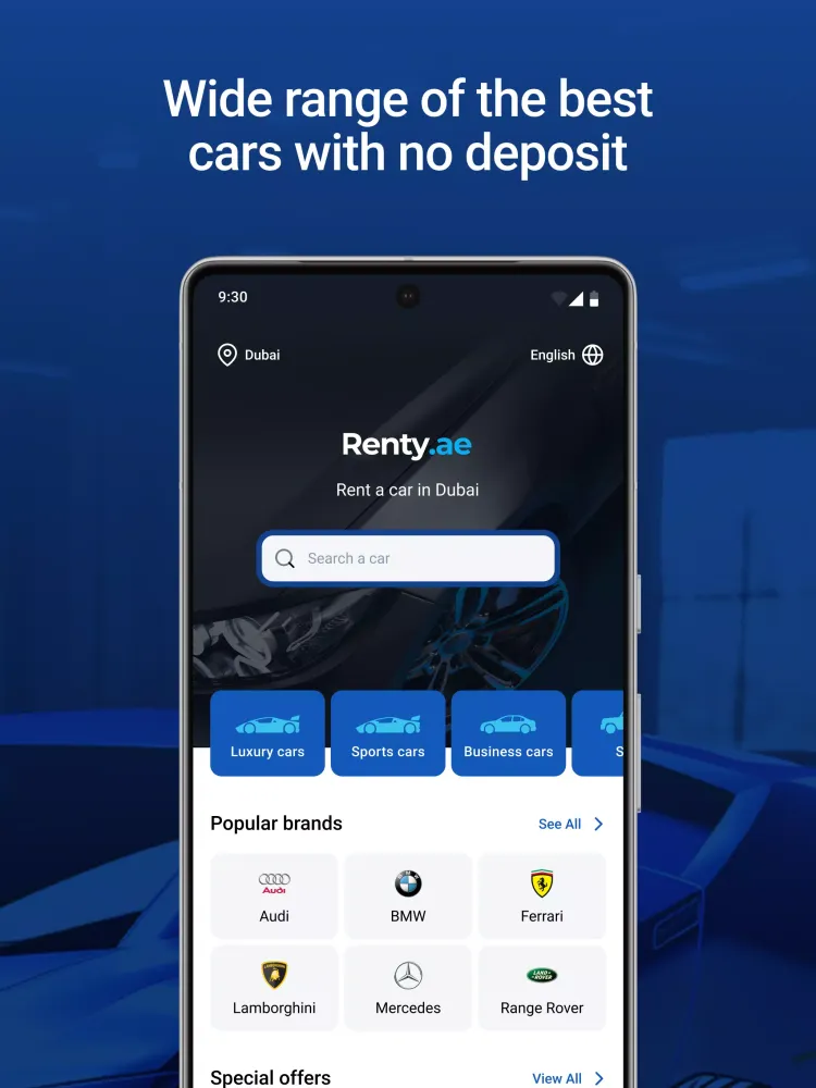 Ảnh chụp màn hình của Renty.ae Car Rental