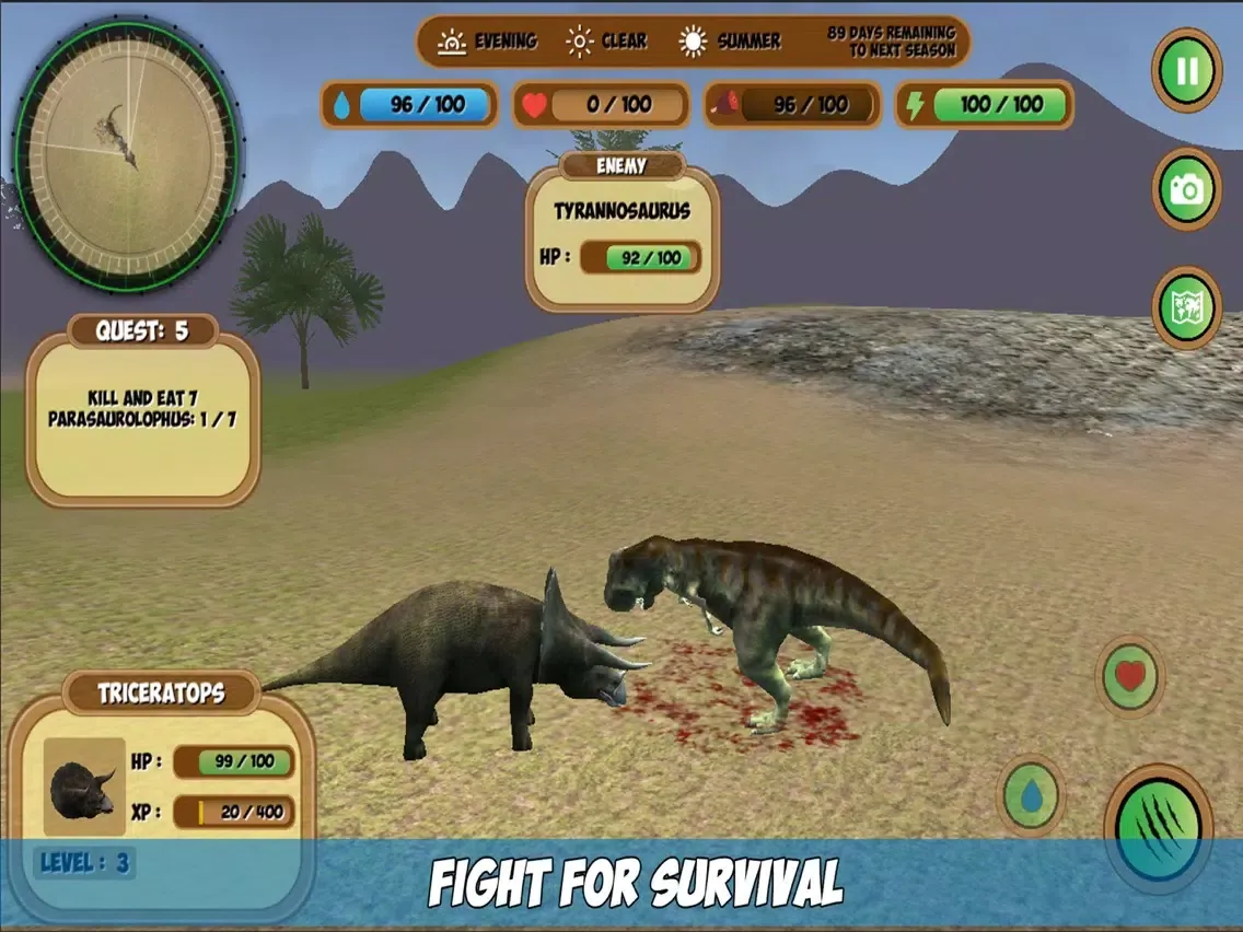 Triceratops Simulator iPad  스크린샷