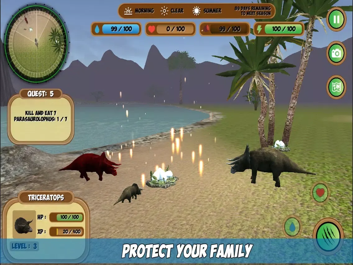 Triceratops Simulator iPad  스크린샷