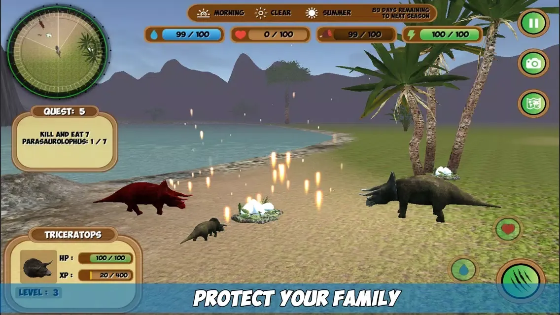 Triceratops Simulator 스크린샷