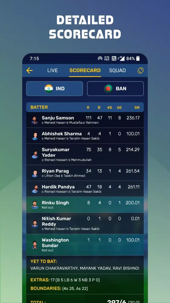 Eagle Cricket Live Line Screenshots