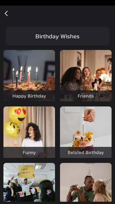 Birthday + Screenshots