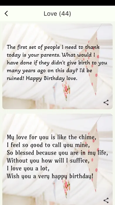 Birthday + Screenshots