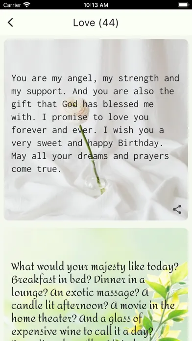 Birthday + Screenshots