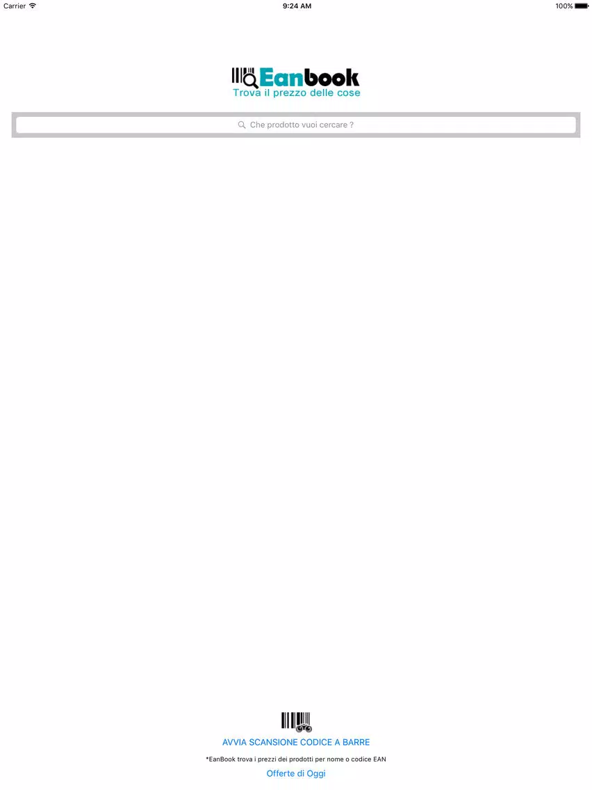 Screenshot di Eanbook | Trova prezzi e codici a barre iPad 