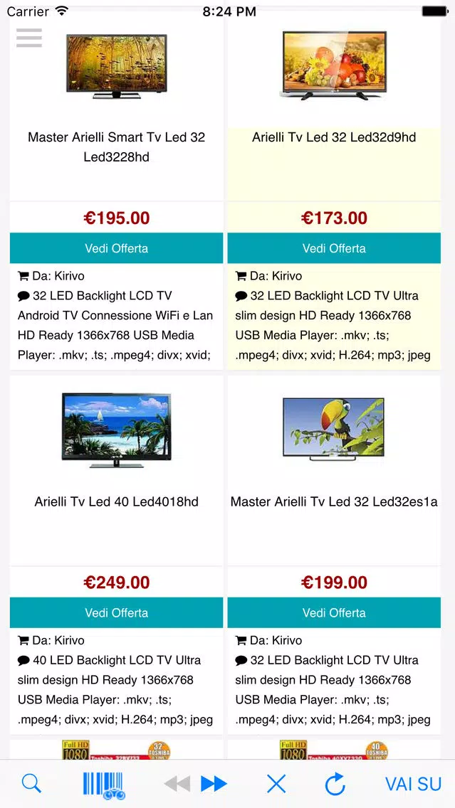 Screenshot di Eanbook | Trova prezzi e codici a barre