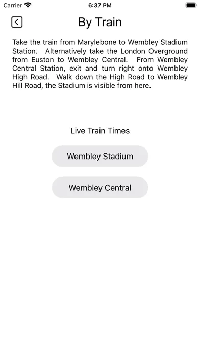 Captures d'écran de Wembley Ground Guide