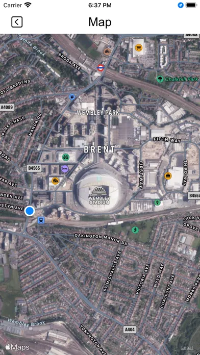 Captures d'écran de Wembley Ground Guide