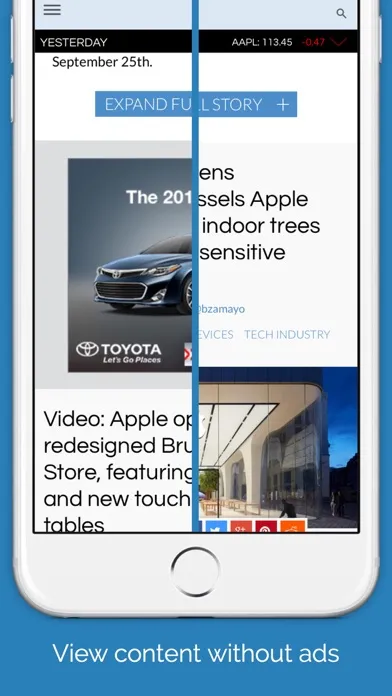 Capturas de pantalla de Diamant - Browse faster, Ad-free.