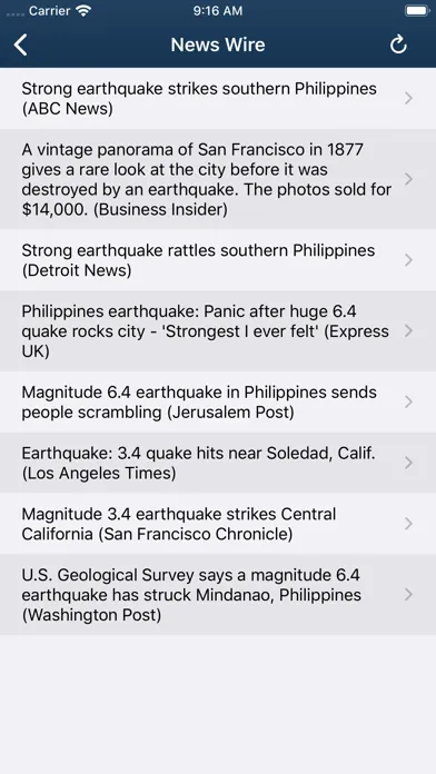 تصاویر Earthquake Monitor