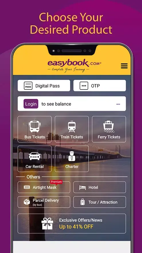 Easybook® Bus Train Ferry Car应用截图