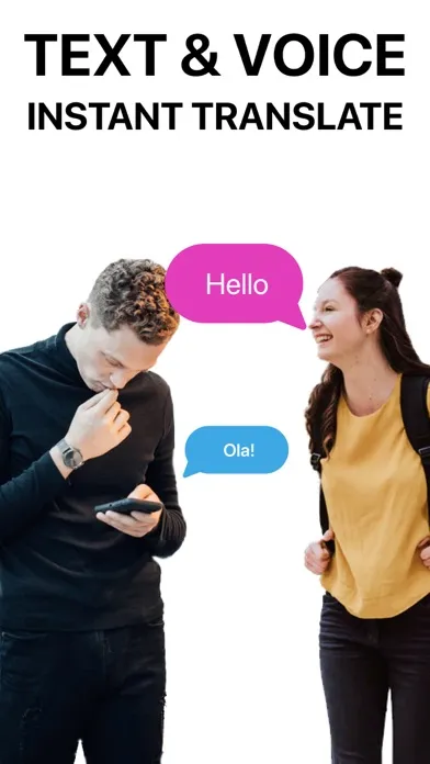 Capturas de tela do Text & Voice Translator