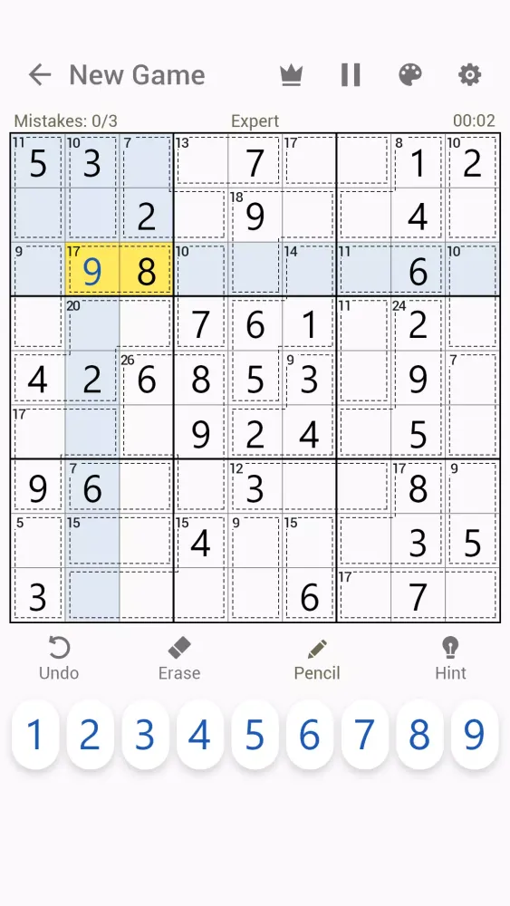 Captures d'écran de Killer Sudoku