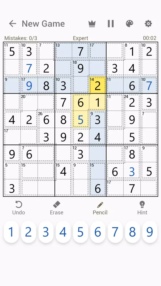 Captures d'écran de Killer Sudoku