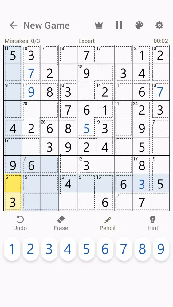 Captures d'écran de Killer Sudoku