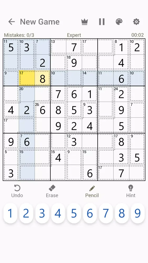 Captures d'écran de Killer Sudoku