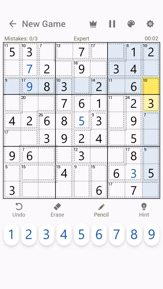 Captures d'écran de Killer Sudoku