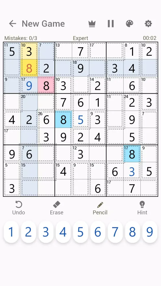 Captures d'écran de Killer Sudoku