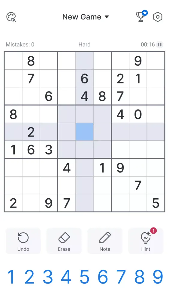 Sudoku 스크린샷