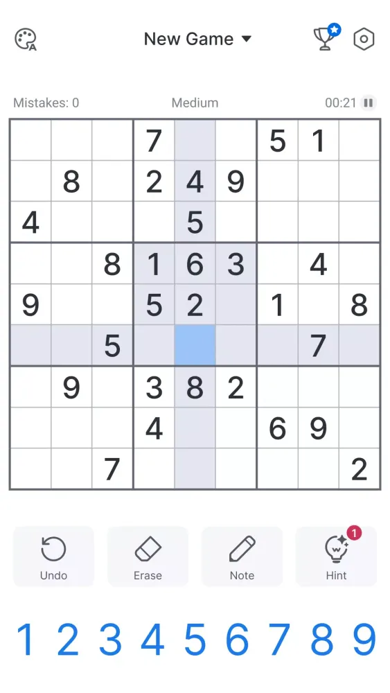 Sudoku 스크린샷