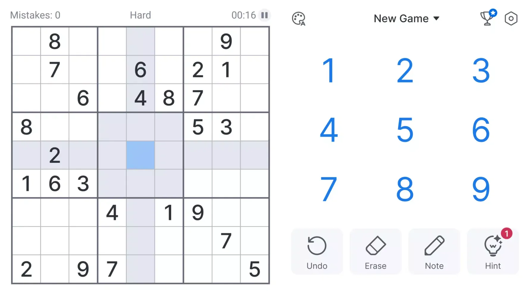 Sudoku 스크린샷