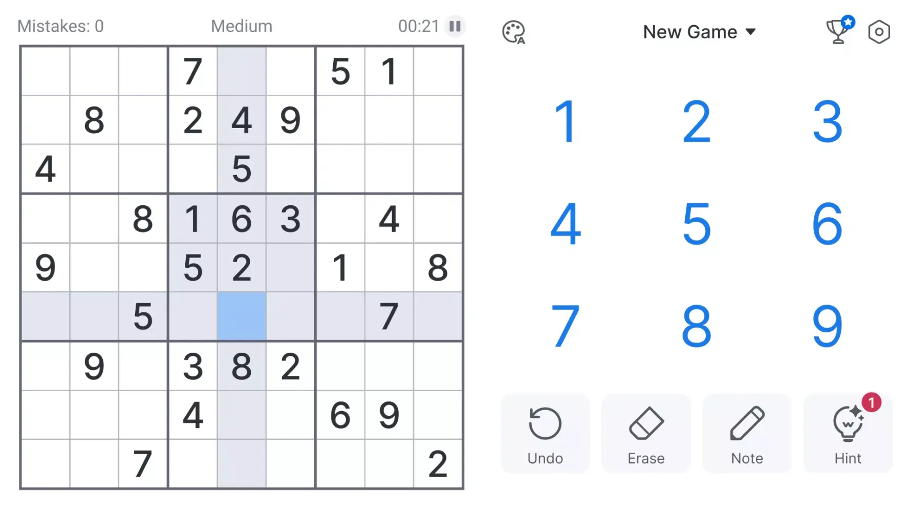 Sudoku 스크린샷