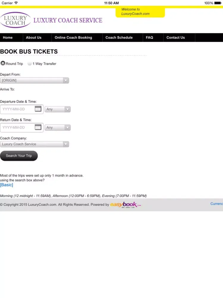 Screenshot di Luxury Coach Bus Ticket iPad 