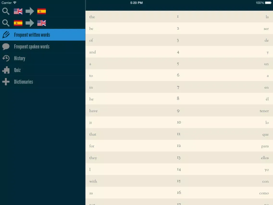 Tangkapan layar Easy Learning English - Translate & Learn - 60+ Languages, Quiz, frequent words lists, vocabulary iPad 