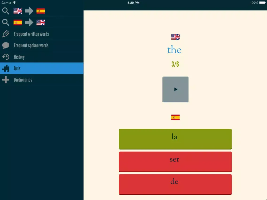 Tangkapan layar Easy Learning English - Translate & Learn - 60+ Languages, Quiz, frequent words lists, vocabulary iPad 