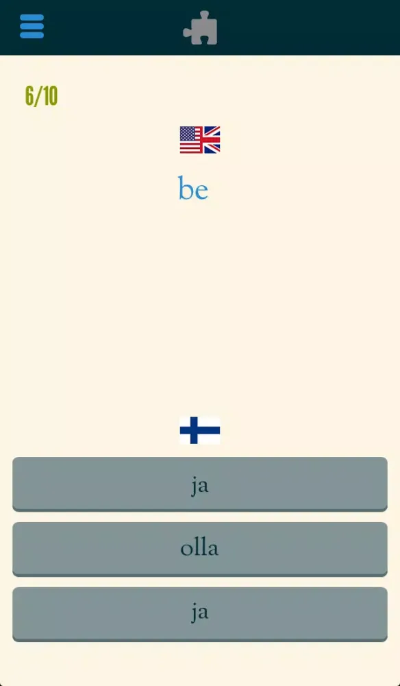 Captures d'écran de Easy Learning Finnish - Translate & Learn - 60+ Languages, Quiz, frequent words lists, vocabulary