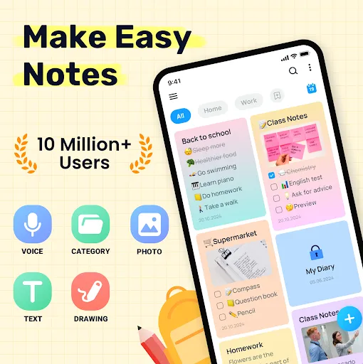 Easy Notes - Note Taking Apps Screenshots