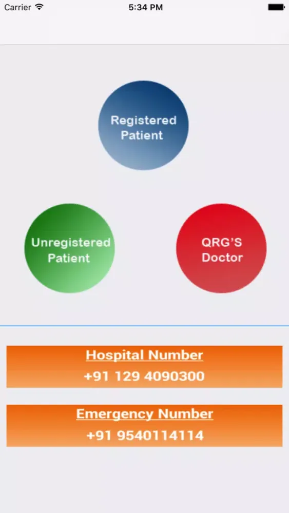 Zrzuty ekranu QRG Health