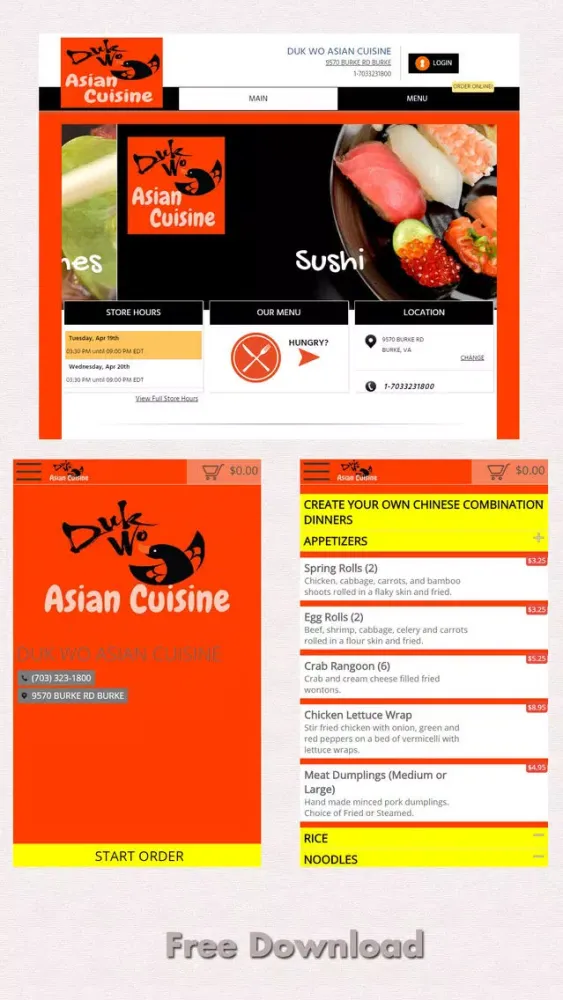 Tangkapan layar Duk Wo Asian Cuisine