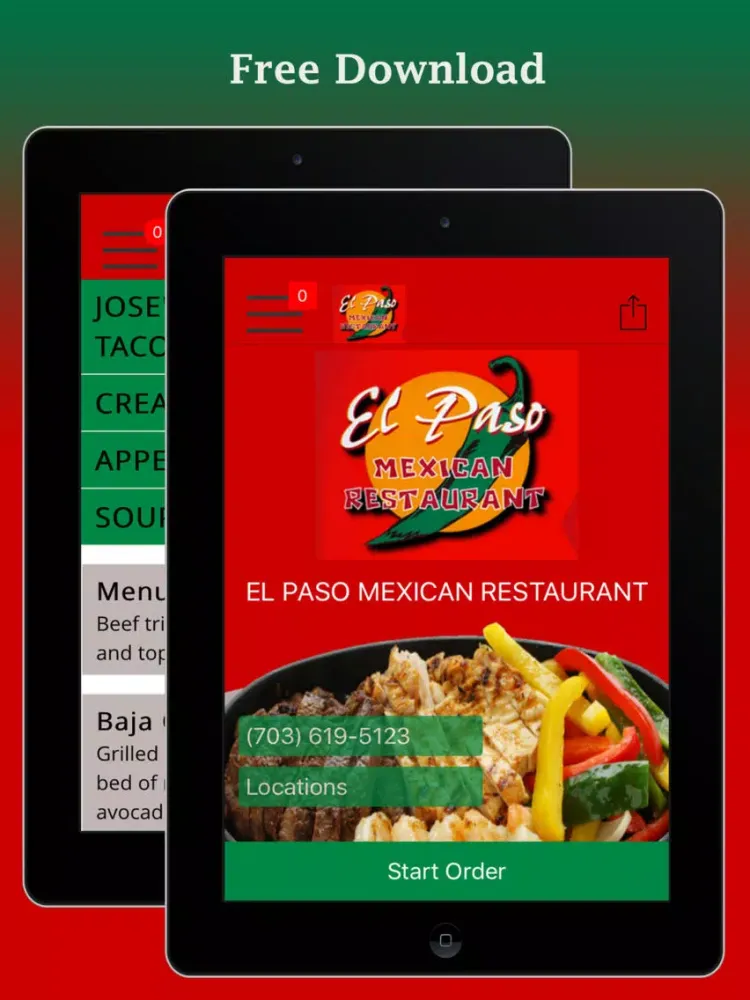 El Paso Mexican-Restaurant iPad  Ekran Görüntüleri