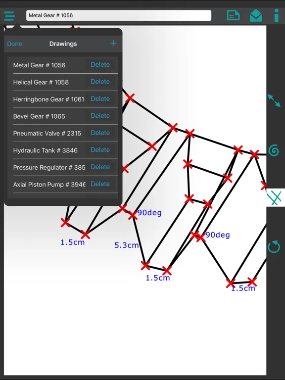 Zrzuty ekranu Blueprints and Scan App for Technical Drawing (F) iPad 