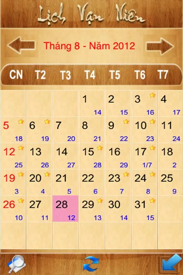 Ảnh chụp màn hình của LichVanNienPro