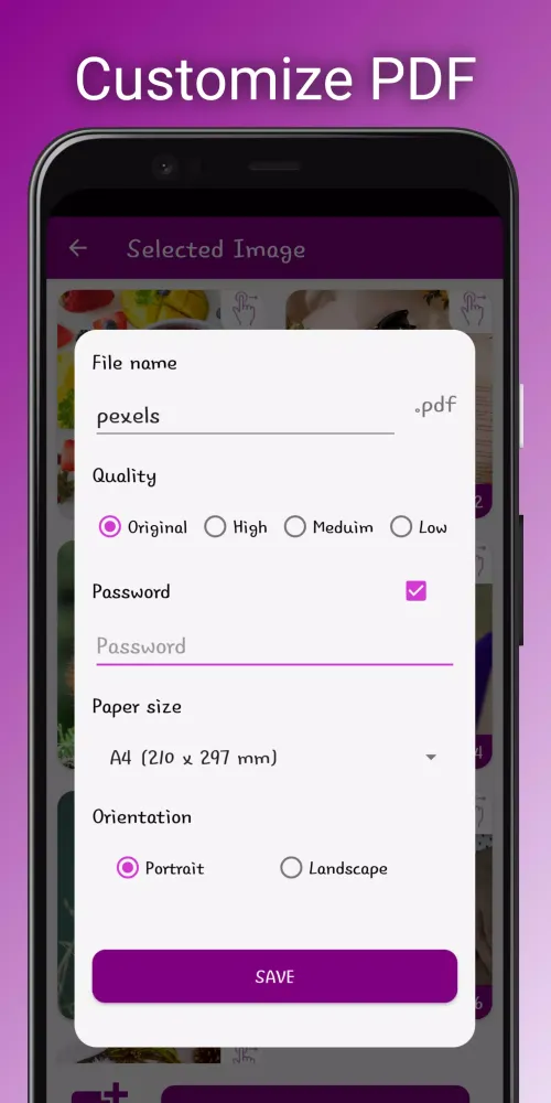 Captures d'écran de JPG to PDF