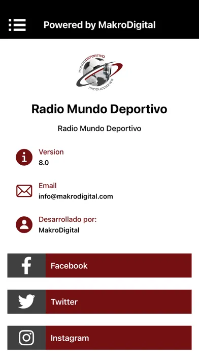 Tangkapan skrin Mundo Deportivo FM