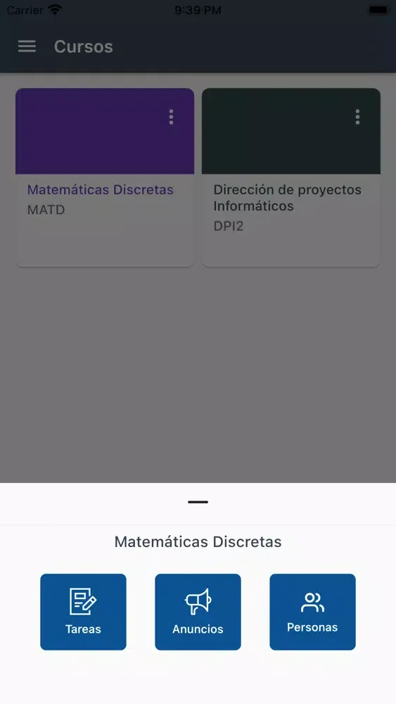 Zrzuty ekranu Aula Virtual Profesores ESPOL