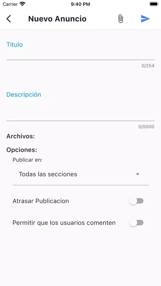 Zrzuty ekranu Aula Virtual Profesores ESPOL