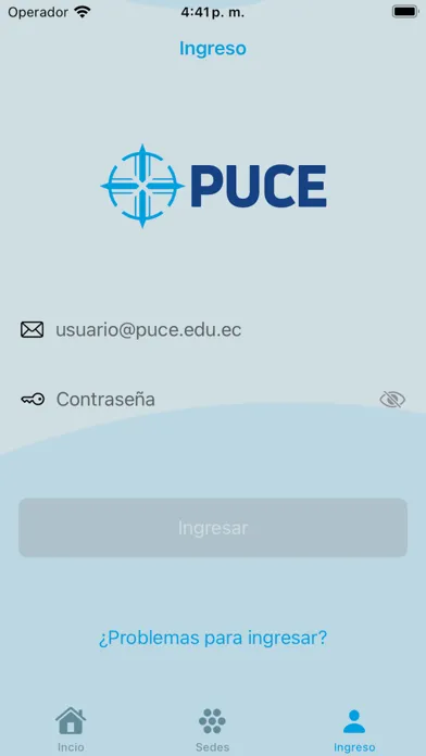 Скриншоты PUCE-App