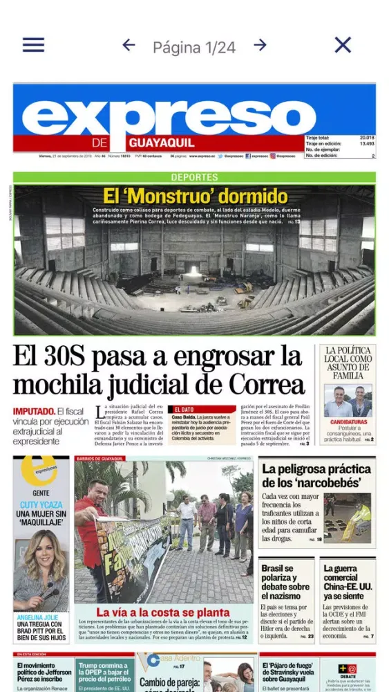 Captures d'écran de Periodico Expreso