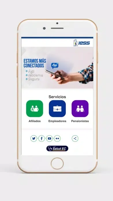 Capturas de tela do IESS App
