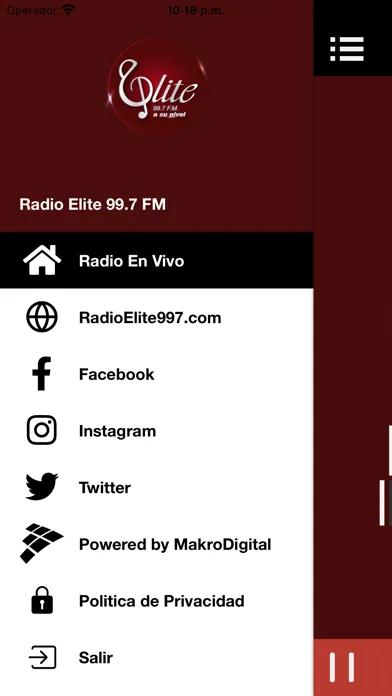 Скриншоты Radio Elite