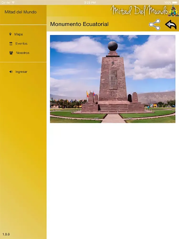 Capturas de pantalla de Mitad del Mundo iPad 