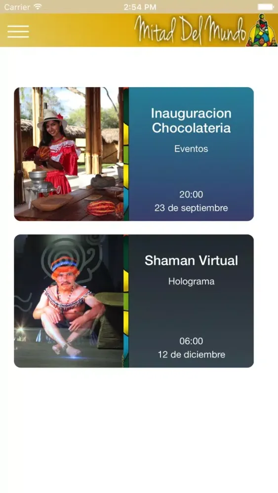 Capturas de pantalla de Mitad del Mundo