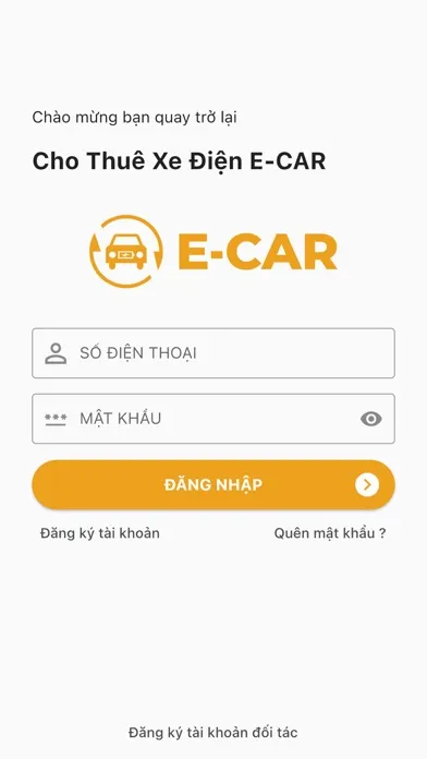 Zrzuty ekranu E-CAR Gọi xe ô tô điện